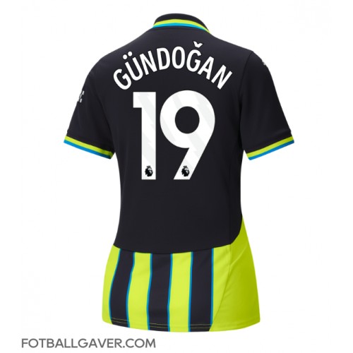 Manchester City Ilkay Gundogan #19 Fotballklær Bortedrakt Dame 2024-25 Kortermet Manchester City Ilkay Gundogan #19 Fotballklær Bortedrakt Dame 2024-25 Kortermet